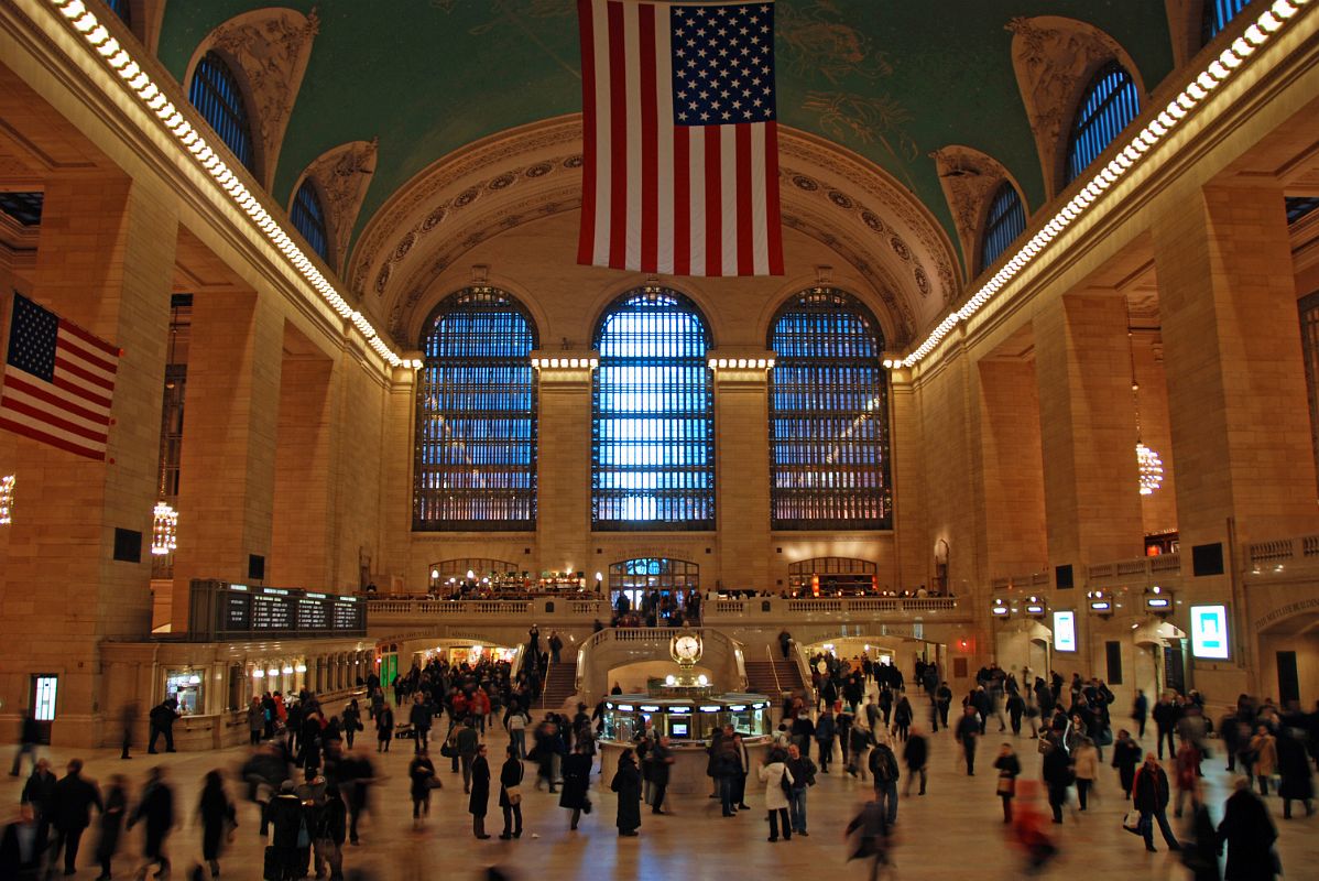 06 New York City Grand Central Terminal Main Concourse View To West Balcony